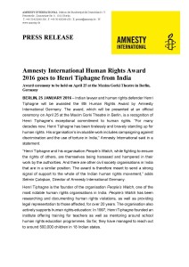 Amnesty International Human Rights Award  2016 goes to Henri Tiphagne from India_Page_1